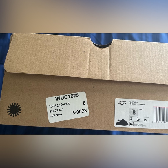 PRE LOVED BLACK UGG FLUFF YEAH SLIDE
BOX KEPT - Picture 2 of 6